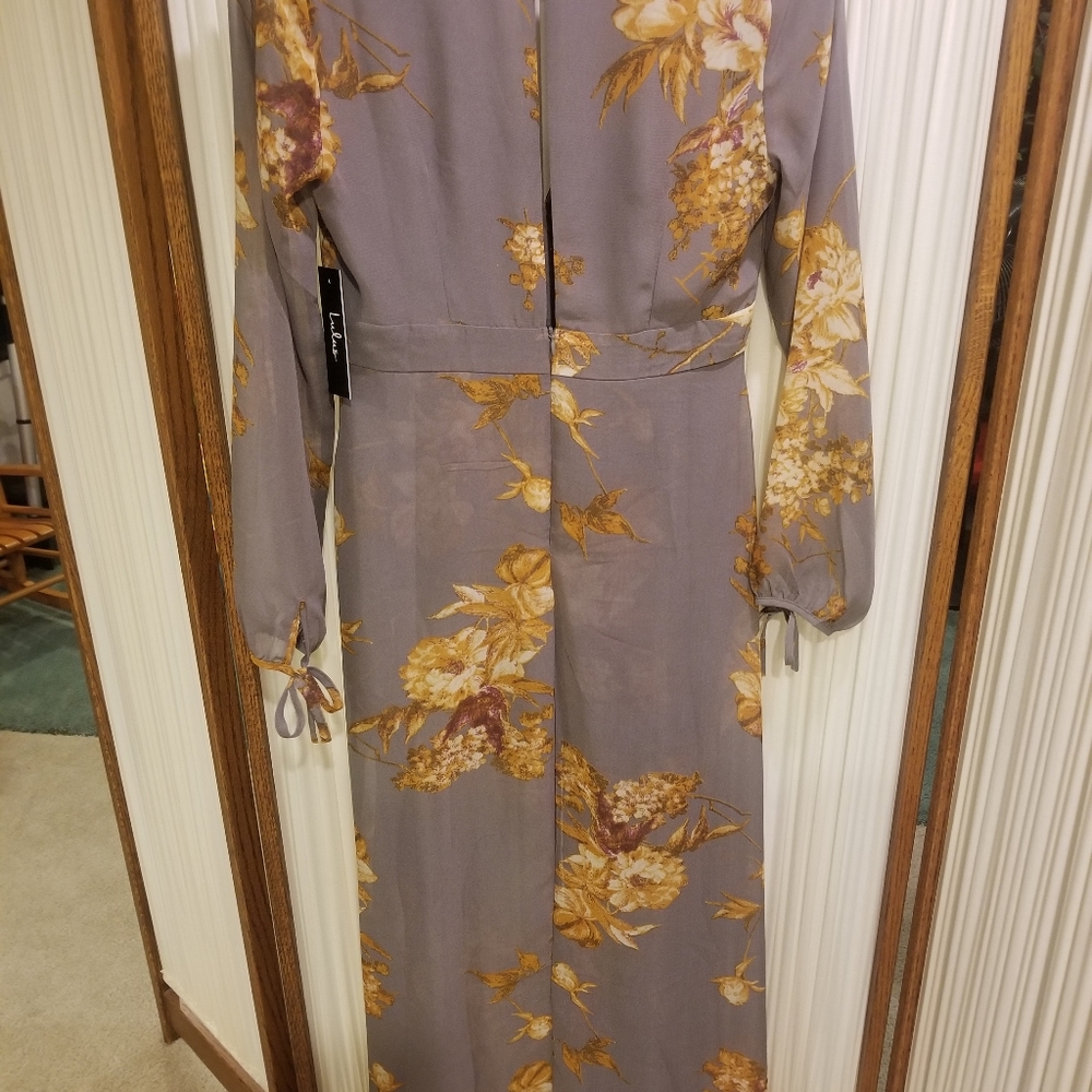 Lulu's Flowered Patterned Dress/Romper - Picture 4 of 6